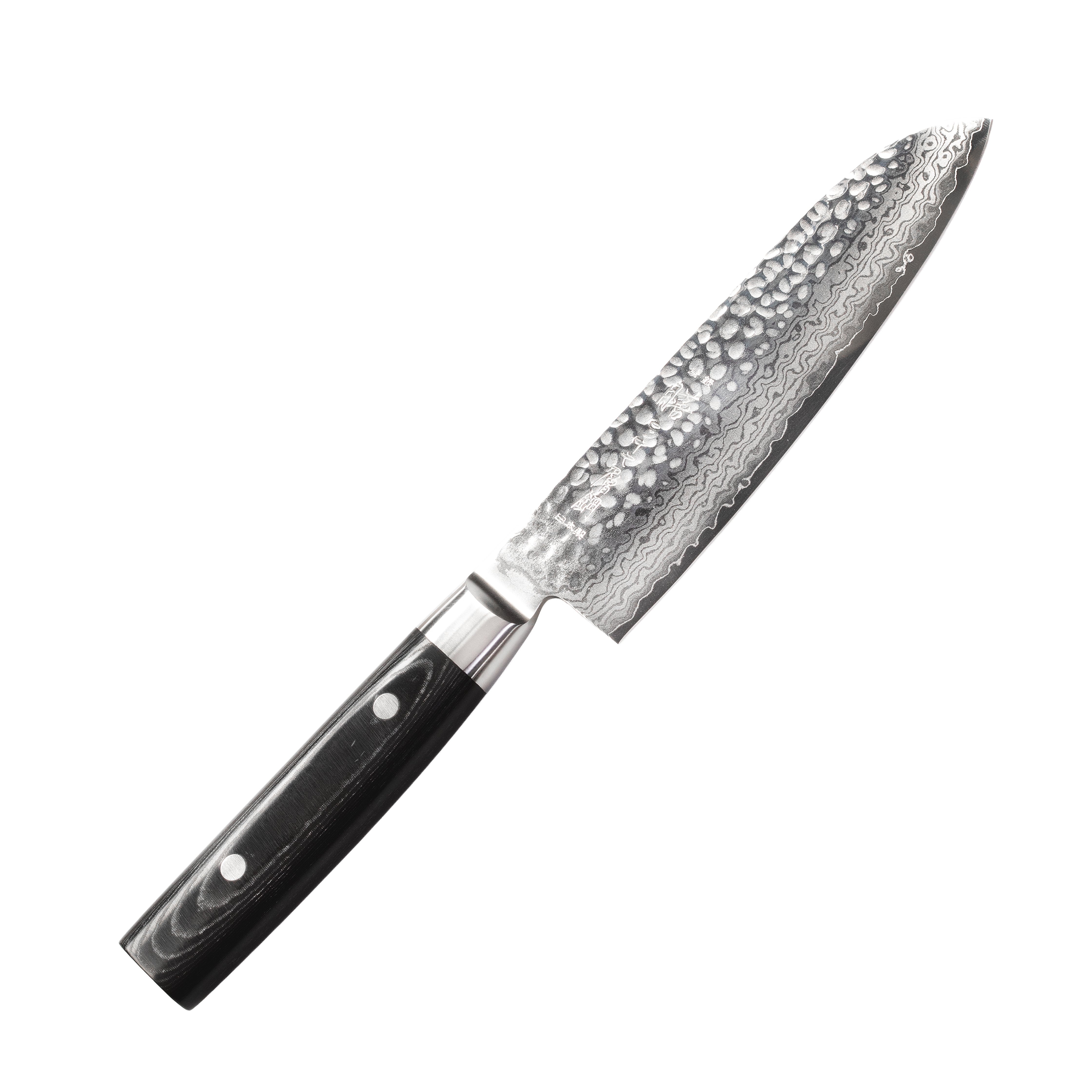 Yaxell Zen Santoku Messer 16,5 cm HP-Y-35501 mit Hammerschlag Profi Kochmesser