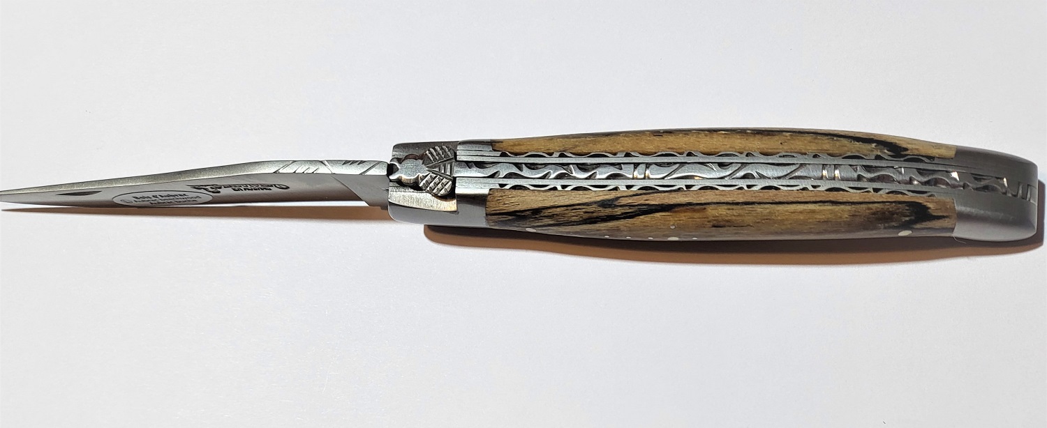 LAGUIOLE en Aubrac Original Taschenmesser Griffschalen aus Aubrac Buche