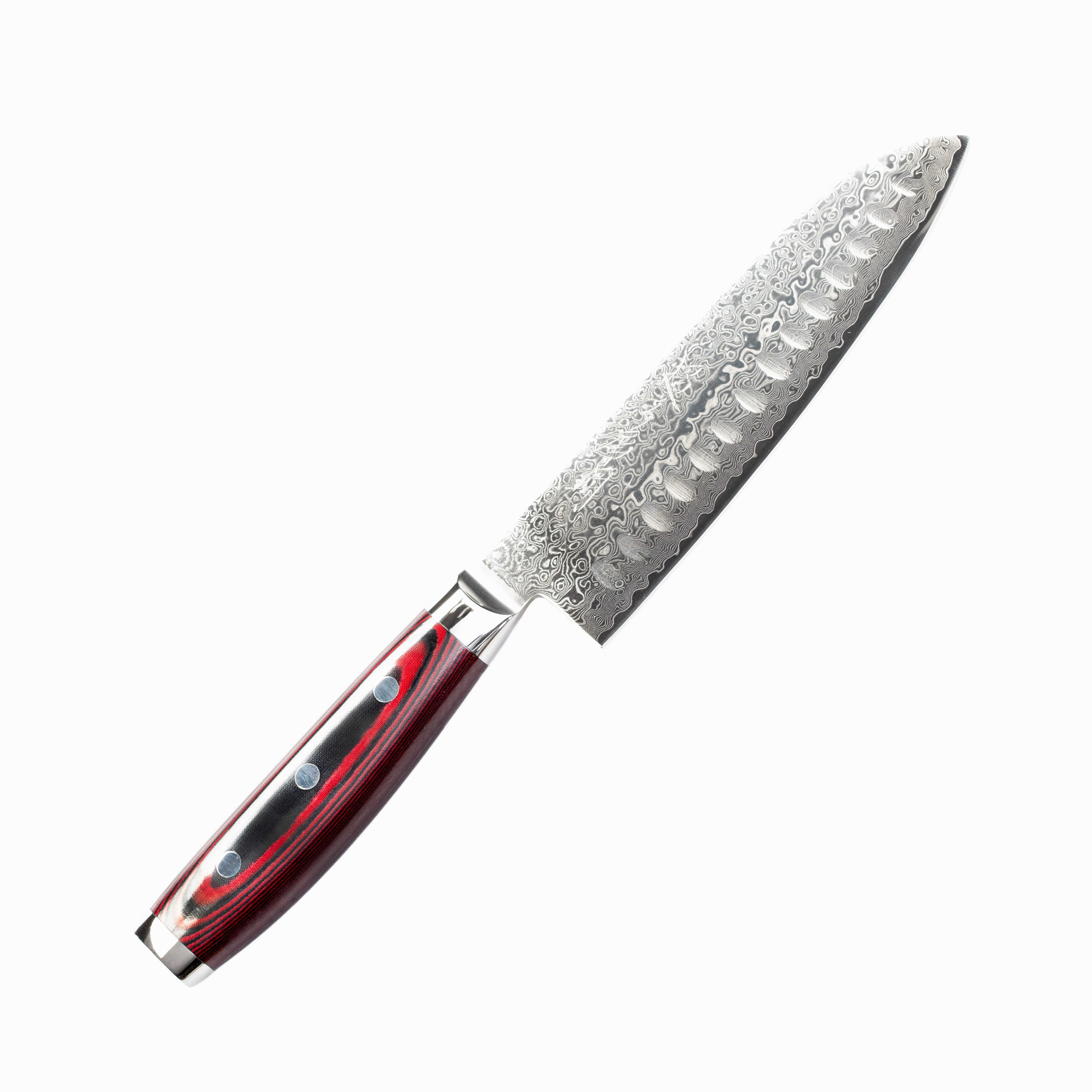 Yaxell Super Gou 161 Santoku Messer 16,5 cm mit Kulle HP-Y-37118 Profi Kochmesser