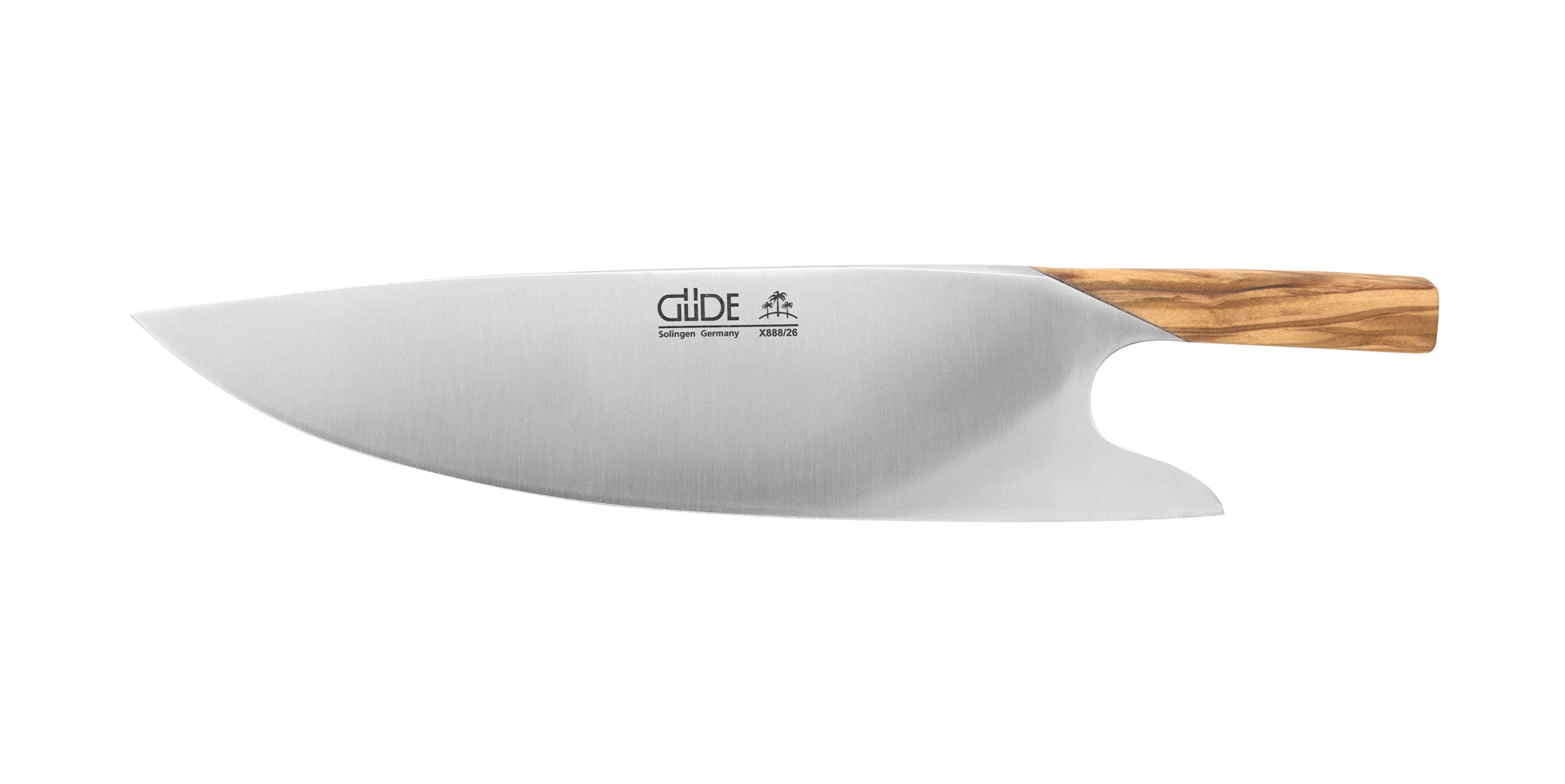Güde The Knife Griff Grenadill oder Olive Serie Profi Kochmesser