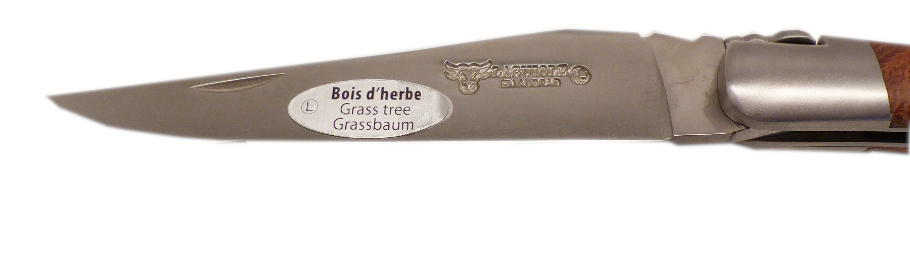 LAGUIOLE en Aubrac Original Taschenmesser Griffschalen in Grassbaum