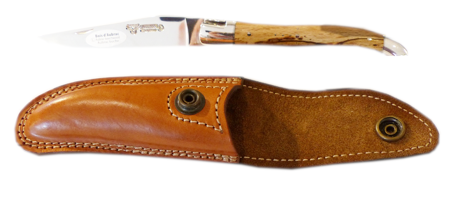 LAGUIOLE en Aubrac Original Taschenmesser Griffschalen aus Aubrac Buchenholz 